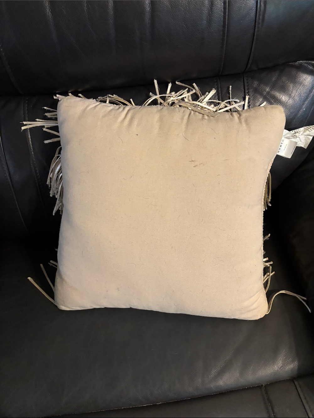 Shag Textured Metallic Gold Accent Pillow - Home Accents - Picture 3 of 4